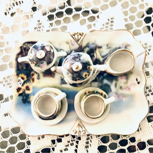 TEASET MINIATURE FLORAL MINI TEA - Picture 3 of 5